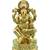 traditional god ganesha design brass antique gold plated idol(murti)
