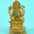 traditional god ganesha design brass antique gold plated idol(murti)