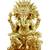 traditional god ganesha design brass antique gold plated idol(murti)