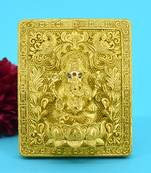 good-looking god ganesha design brass antique gold plated idol(murti)