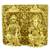 traditional devi laxmi and god ganesha brass antique gold plated idol(murti)