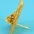 traditional devi sarswati design brass antique gold plated idol(murti)