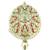 traditional "tortoise and laxmi ji design" brass antique gold plated idol(murti)