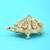 traditional "tortoise and laxmi ji design" brass antique gold plated idol(murti)