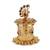 traditional peacock design gold plated sindoor dani/dibbi for women