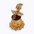 traditional peacock design gold plated sindoor dani/dibbi for women