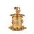 traditional peacock and flower design gold plated sindoor dani/dibbi for women