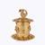 traditional peacock and flower design gold plated sindoor dani/dibbi for women
