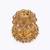 traditional oval and peacock design gold plated sindoor dani/dibbi for women