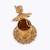 traditional oval and peacock design gold plated sindoor dani/dibbi for women