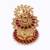 traditional leaf and peacock design gold plated sindoor dani/dibbi for women