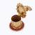 traditional leaf and peacock design gold plated sindoor dani/dibbi for women