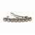 trendy round shape brown kundan antique gold plated hair clip for women and girls