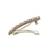trendy round shape brown kundan antique gold plated hair clip for women and girls