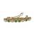 pretty round shape green kundan antique gold plated hair clip for women and girls