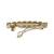 pretty round shape green kundan antique gold plated hair clip for women and girls