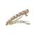 smooth round shape pink kundan antique gold plated hair clip for women and girls