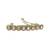 smooth round shape pink kundan antique gold plated hair clip for women and girls