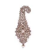 Traditional Glamorous Flower-Shaped Oval Gold-Plated Pagdi Wedding Safa Kalgi for Groom