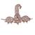 Traditional Graceful Round and Paisley Design Gold-Plated Pagdi Wedding Safa Kalgi for Groom