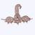 Traditional Graceful Round and Paisley Design Gold-Plated Pagdi Wedding Safa Kalgi for Groom