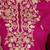Women floral embroidered regular sequinned silk crepe kurta with sharara & with dupatta