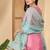 Women floral embroidered regular sequinned silk blend  crepe kurta with sharara & with dupatta
