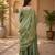 Women floral embroidered regular sequinned silk blend crepe kurta with sharara & with dupatta