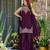 Women floral embroidered regular thread work kurta with sharara & with dupatta