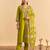 Women ethnic motifs embroidered regular thread work kurta with palazzos & with dupatta