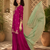 Women ethnic motifs embroidered regular thread work kurta with palazzos & with dupatta