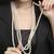 flowing mother of pearl 3 layer brass kundan antique gold plated long haram pearl mala for women