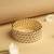 traditional circle shape white kundan stone gold plated set of 4 bangle set for women