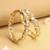 traditional round shape white kundan stone gold plated set of 2 bangle set for women