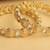 traditional round shape white kundan stone gold plated set of 2 bangle set for women