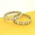 glimmery round shape kundan antique gold plated set of 2 bangle set for women