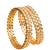 traditional round shape white kundan stone gold plated set of 4 bangle set for women