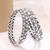 trendy round shape white kundan stone silver plated set of 4 bangle set for women