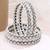 lovely oval shape white kundan stone silver plated set of 4 bangle set for women