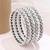 lovely oval shape white kundan stone silver plated set of 4 bangle set for women