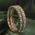 smooth round shape antique gold plated light green uncut kundan stone set of 2 bangle set for women