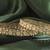 smooth round shape antique gold plated light green uncut kundan stone set of 2 bangle set for women