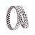 modern round shape white kundan stone silver plated set of 4 bangle set for women