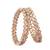 pretty rectangle & round shape brown kundan stone antique gold plated set of 4 bangle set for women