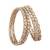 modish sqaure and round brown kundan stone antique gold plated set of 4 bangle set for women