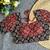 Maroon black  ajrakh cotton printed readymade saree blouse | designer puff sleeve back open party wear