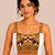 White heavy kutchi embroidery magic cotton navratri readymade blouse with elephant mirror work
