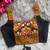 Black heavy kutchi embroidery magic cotton navratri readymade blouse with elephant mirror work