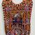 Multicolor embroidered cotton u-neck blouse