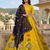Yellow Thread and Mirror Work Party Wear Lehenga Choli for Women